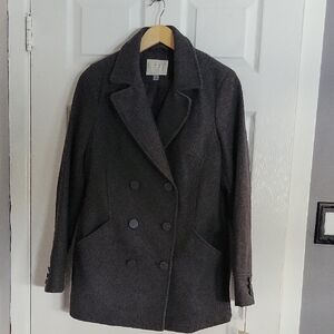 Women's Double-Breasted Gray Coat